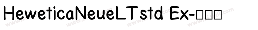 HeweticaNeueLTstd Ex字体转换